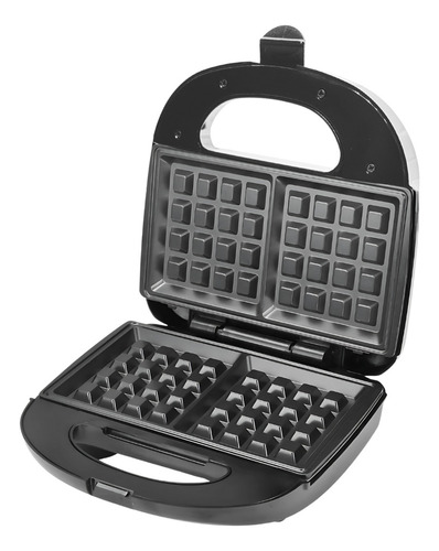 Waflera Eléctrica Máquina Wafles Placas Antiadherentes 700w Negro