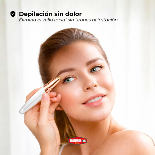Combo Depiladora Vello Facial Y Mini Planchita De Pelo