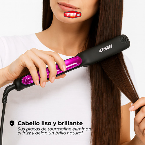 Espejo De Maquillaje Luces Led Y Planchita De Pelo Cabello