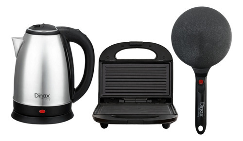 Combo Desayuno Pava Eléctrica Sandwichera Y Panquequera