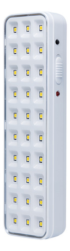 Luz De Emergencia 30 Leds Batería Recargable Portátil Blanco