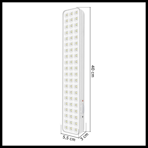 Luz De Emergencia 60 Leds Batería Recargable Portátil Usb Blanco