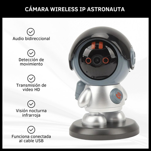 Cámara De Seguridad Wifi Hd Llamada Bidireccional Wireless