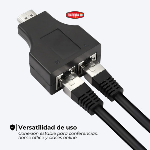 Adaptador Hdmi Ethernet Red Rj45 Hembra Extensor Internet
