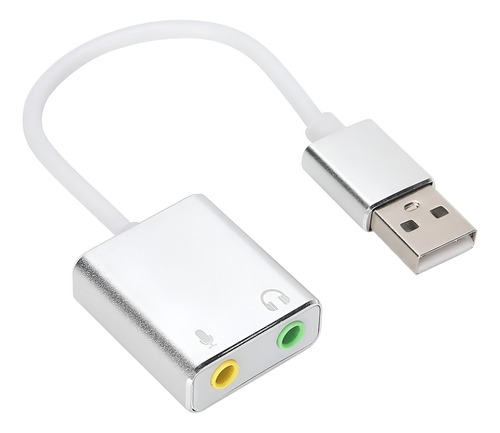 Adaptador Audio Usb Externo Placa De Sonido Audio Micrófono