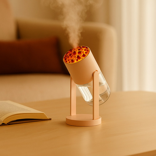 Humidificador Vaporizador Aire Aromaterapia Con Luz Led