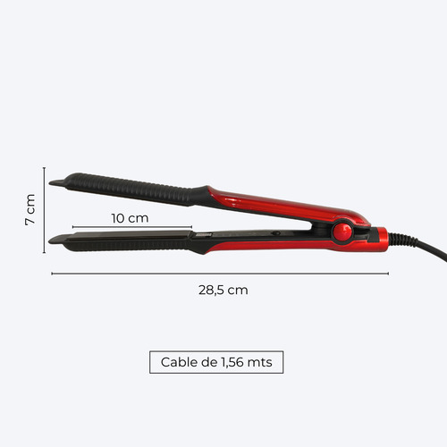 Planchita De Pelo Placas De Aluminio Temperatura Ajustable