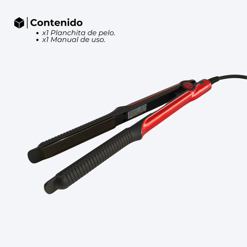 Planchita De Pelo Placas De Aluminio Temperatura Ajustable