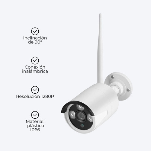 Kit 4 Cámaras De Seguridad Exterior Interior 1280p Con Dvr