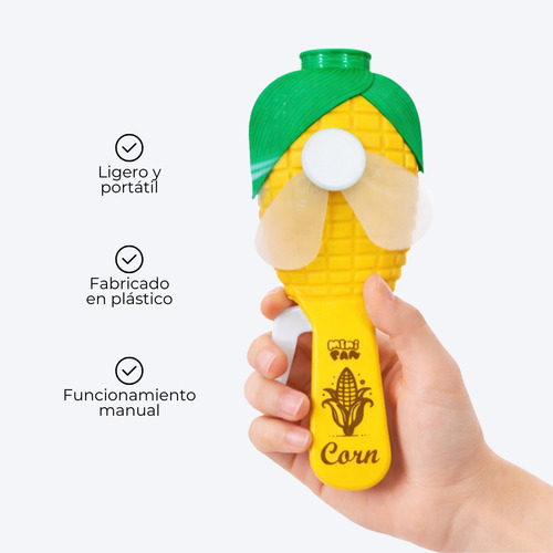 Mini Ventilador De Mano Portatil Manual Plástico