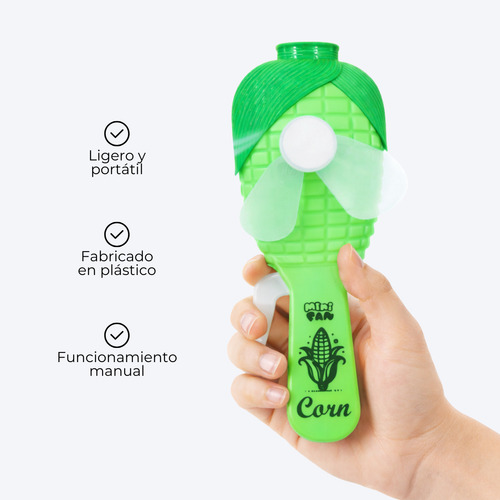 Mini Ventilador De Mano Portatil Manual Plástico
