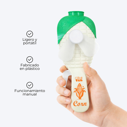 Mini Ventilador De Mano Portatil Manual Plástico