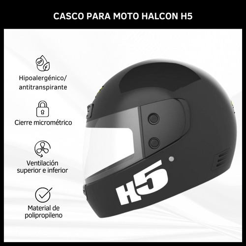 Halcon H5 - Negro - S