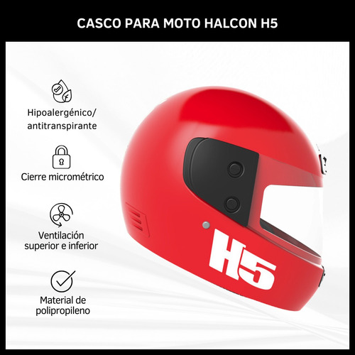 Halcon H5 - Rojo - S