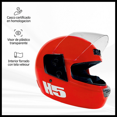 Halcon H5 Integral Rojo Talle M 