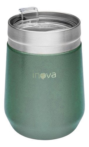 Vaso Térmico Con Tapa Acero Inoxidable 350ml Antideslizante 