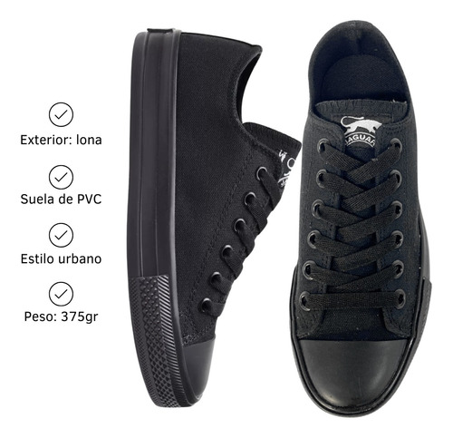 Zapatilla Urbana Lona Jaguar Clásica Tela Lona Unisex 8074 