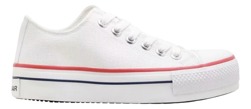 Zapatillas Tela Lona Plataforma Urbanas Unisex Jaguar 8010