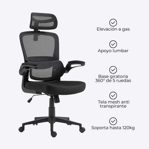 Silla Ergonómica Oficina Escritorio Con Respaldo Reclinable
