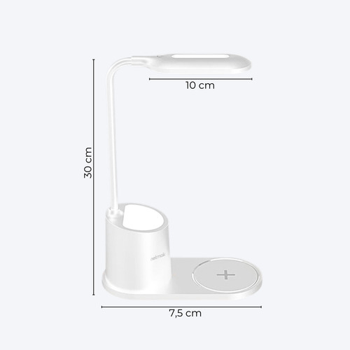 Lampara Led Flexible Con Base De Carga Y Tres Modos De Luz