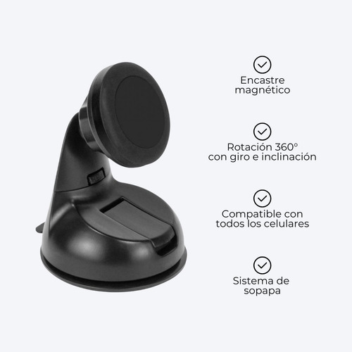 Soporte Porta Celular Auto Magnético Universal 360° Sopapa
