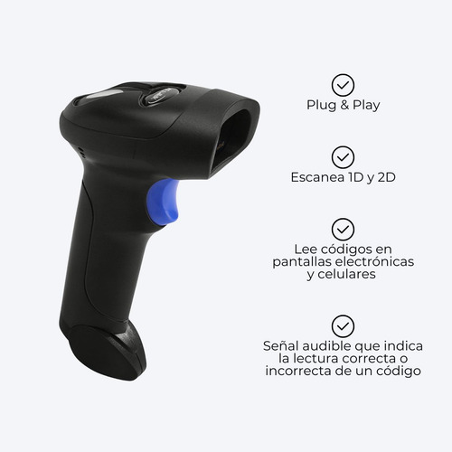 Lector Código De Barras Inalámbrico Usb Scanner Qr 1d 2d