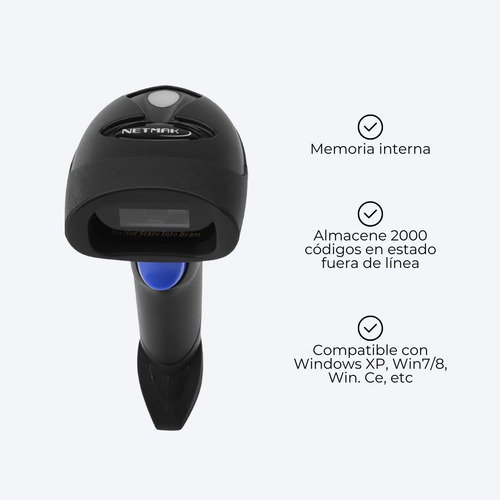 Lector Código De Barras Inalámbrico Usb Scanner Qr 1d 2d