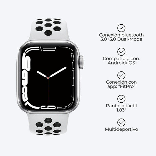 Reloj Smartwatch Inteligente Táctil Pantalla 1.83 Deportivo