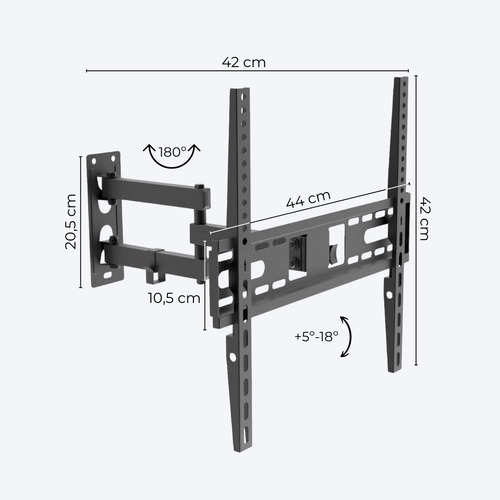Soporte Para Tv Brazo Articulado Móvil De 26 A 60 Pulgadas