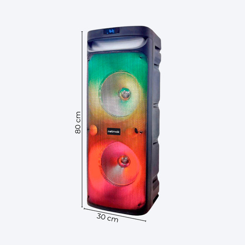 Parlante Inalámbrico Portátil Con Bluetooth Luces Led Rgb