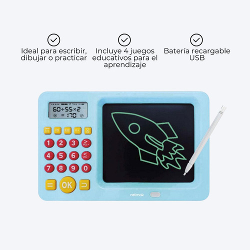Pizarra Mágica Didáctica Calculadora Matematica Juego Niños