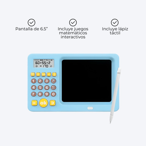 Pizarra Mágica Didáctica Calculadora Matematica Juego Niños