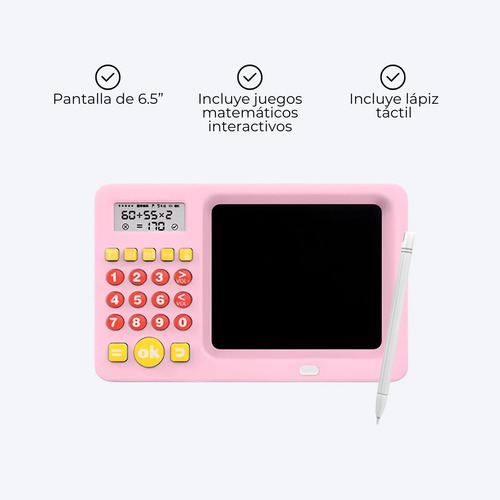 Pizarra Mágica Didáctica Calculadora Matematica Juego Niños