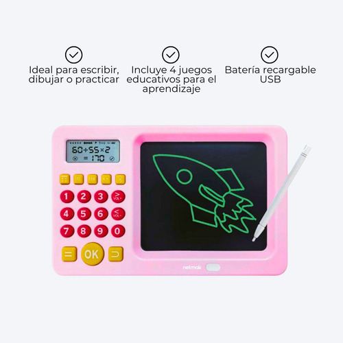 Pizarra Mágica Didáctica Calculadora Matematica Juego Niños
