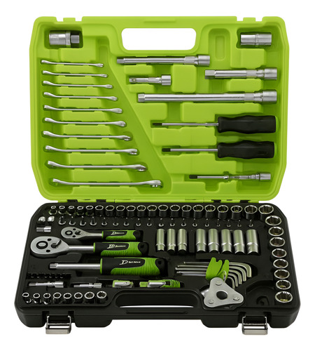 Set Juego De Herramientas Llaves Tubo 121 Piezas Estuche