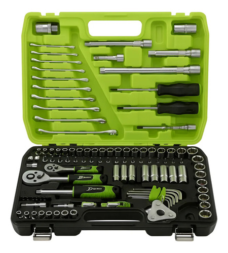 Set Juego De Herramientas Llaves Tubo 121 Piezas Estuche