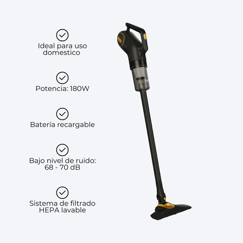 Aspiradora Vertical Inalámbrica Multifunción 180w Sin Bolsa