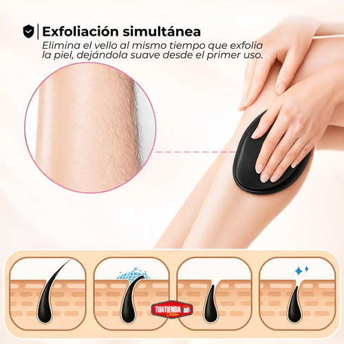 Depiladora Exfoliante Removedor De Vello Manual Sin Dolor