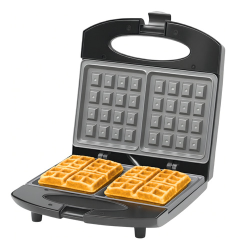 Waflera Electrica Oryx S1807 Teflon Antiadherente 750w  Negro