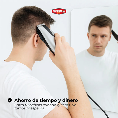 Máquina De Cortar Pelo Kit Patillera Barberia Profesional