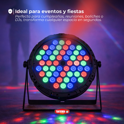 Luz Proton Par 54 Led Rgb Luces Iluminación Dj