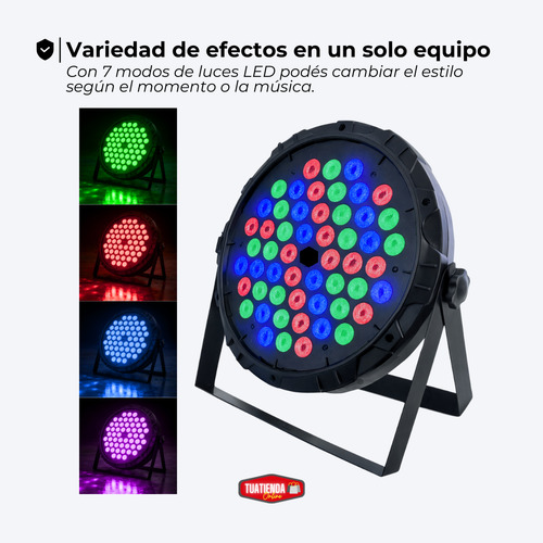 Luz Proton Par 54 Led Rgb Luces Iluminación Dj