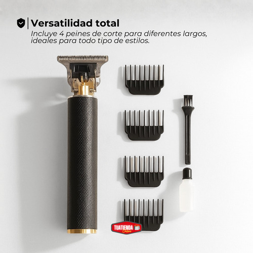 Kit Maquina Cortadora De Pelo Patillera Trimmer Accesorios