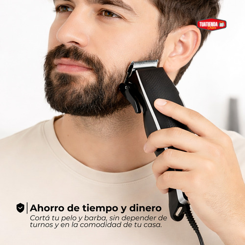 Kit Maquina Cortadora De Pelo Patillera Trimmer Accesorios