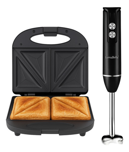 Mixer Minipimer Licuadora De Mano Y Sandwichera Eléctrica 