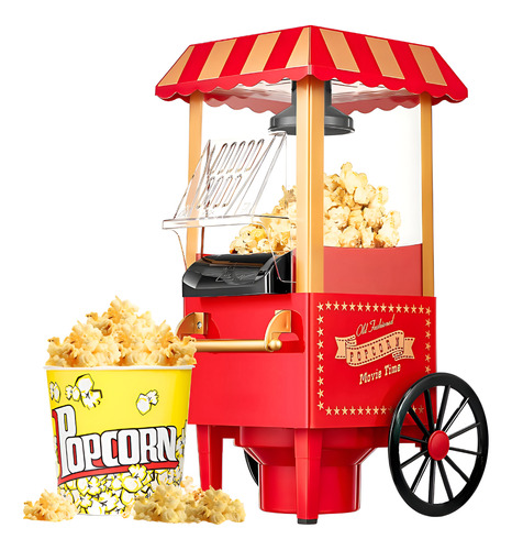 Pochoclera Vintage Aire Caliente Oryx Máquina Pochoclos Rojo