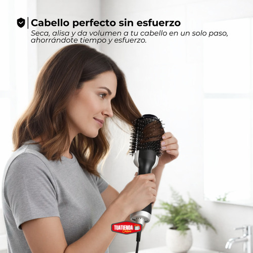 Cepillo Secador Modelador Alisador Eléctrico Cabello 