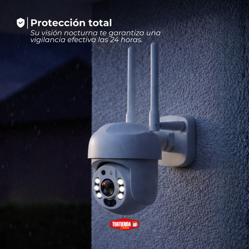 Cámara De Seguridad Domo Smart Ip Wifi Ptz 360º 5mp 1080p Blanco