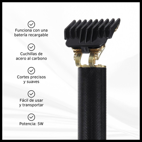 Combo Maquinas De Pelo Cortadora Patillera Accesorios Usb