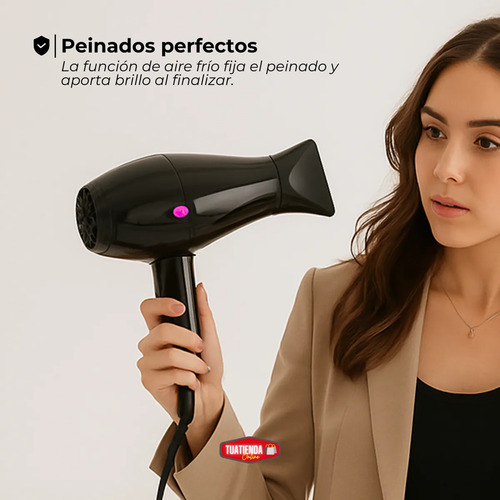 Set Combo Planchita De Pelo + Secador De Pelo 2 Velocidades